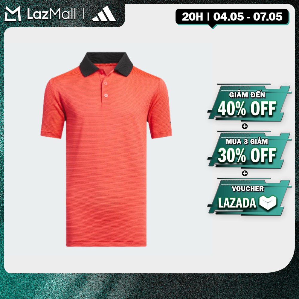 [20H 4.5-2H 5.5-MUA 3 GIẢM 30%] adidas Đánh gôn Áo Polo Ngắn Tay Kẻ Sọc Ottoman Trẻ Em Trẻ em Đỏ IS7021