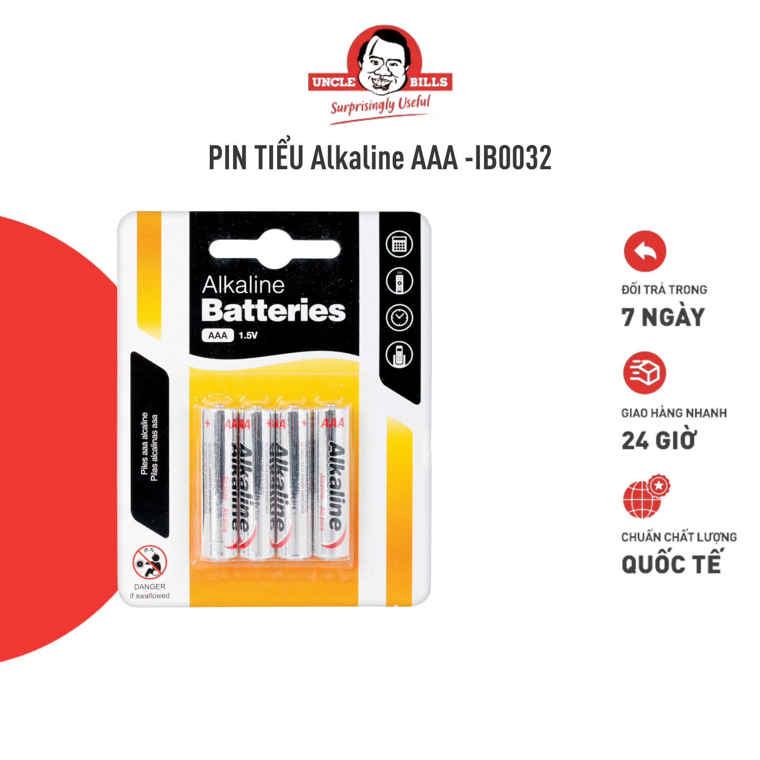 Bộ 4 pin aaa ubl ib0032