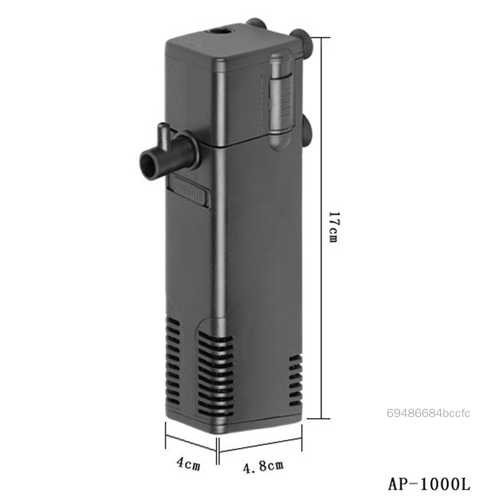 Nâng Cấp Bộ Lọc Hồ Cá Chìm Điện Bên Trong Bộ Lọc Cho Bể Cá Bơm Lọc 3 Trong 1 Dòng Xịt Lọc Sinh Học 3W/4W/8W NH-VN - 3