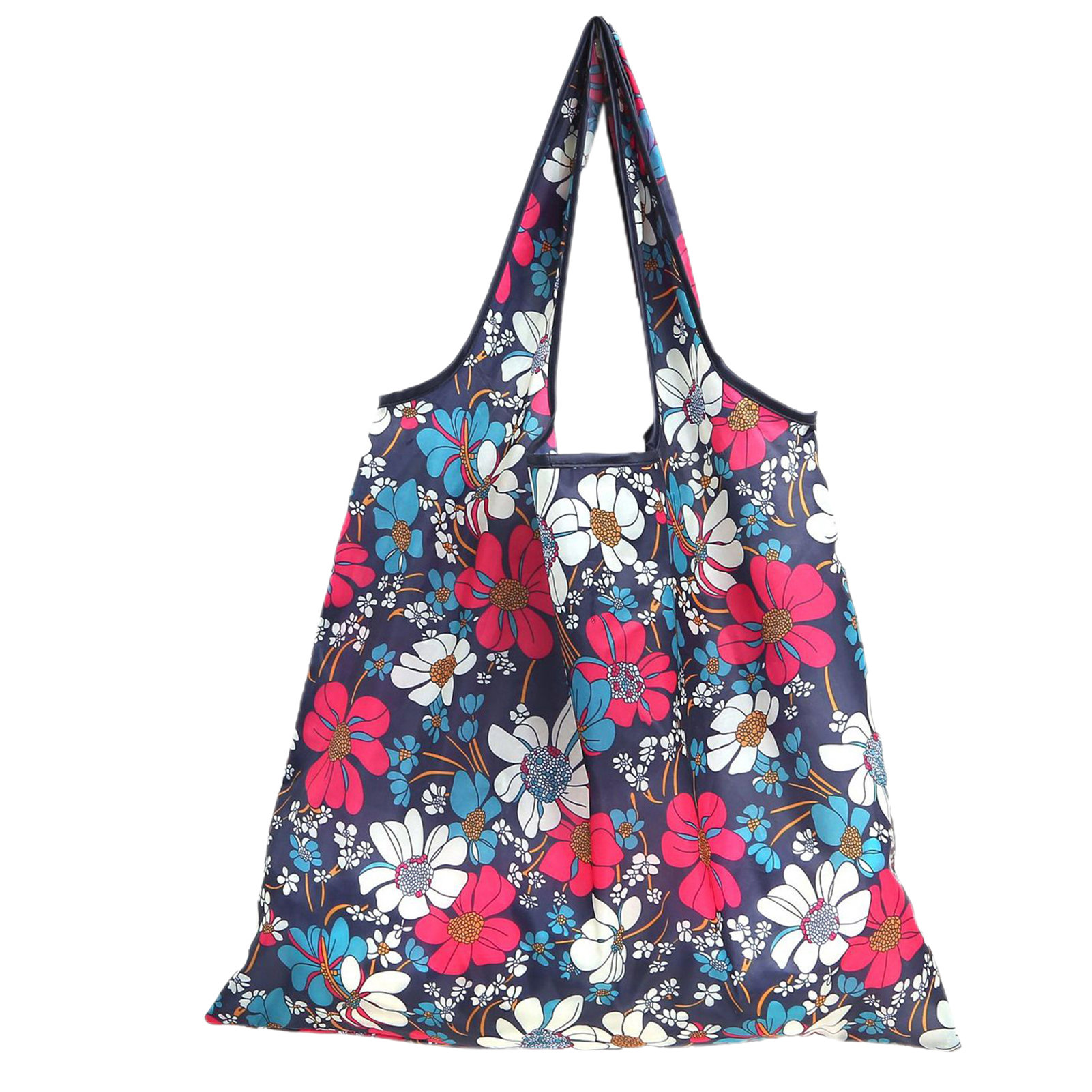 Shopping Bag Printing Foldable Polyester Casual Large Capacity Groceries Bag Household Supplies Grocery Bag Anti-wear