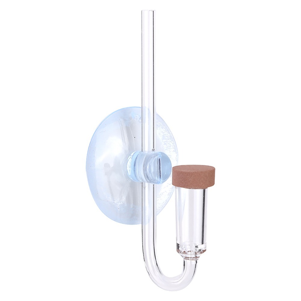 GURUNGMANI Trong suốt Máy khuếch tán CO2 Sương mù mịn Cốc hút Máy phun CO2 Máy lọc Chất liệu acrylic Bộ đếm bong bóng Cây thủy sinh - 2