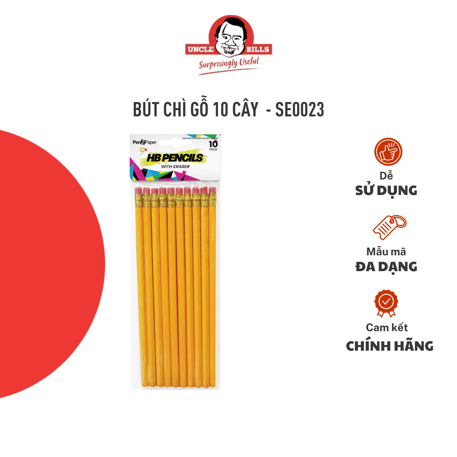 Bút chì gỗ 10 cây ubl se0023