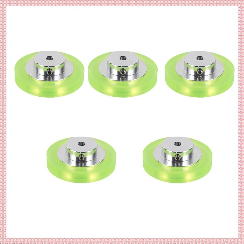(WGJZ) 5X 200mm Aluminum Polyurethane Industrial Encoder Wheel Measuring Wheel for Measuring Rotary 