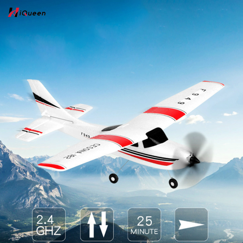 HiQueen【SALE】F949S RC Aircraft 2.4GHz 3-Channel EPP Foam Remote Control Glider Fix-wing Rechargeable RC Airplane For Boys Girls Gifts ราคา 3,060 บาท*ส่งฟรี