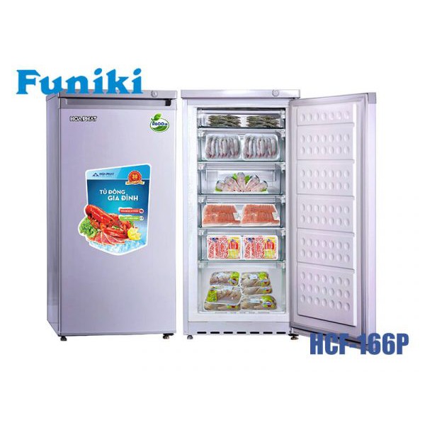 Tủ Đông Đứng Hòa Phát HCF-166P 152 lít 6 Ngăn- Hàng chính hãng