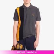 FRED PERRY Color-Blocked Vertical Strip Men's Polo Shirt