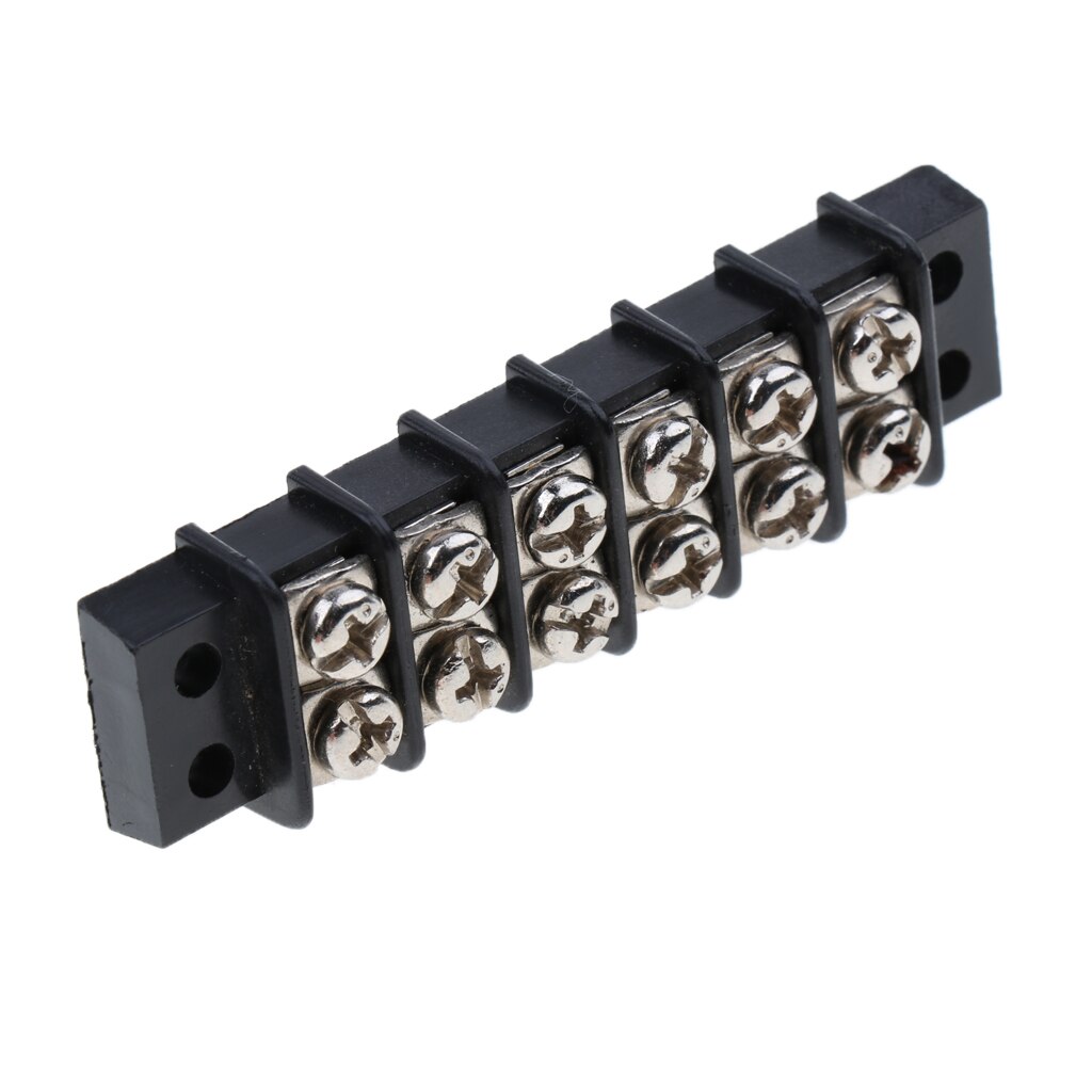 Replacement Marine Boat 6 Position 450V/30A Dual Row Screw Terminal Block