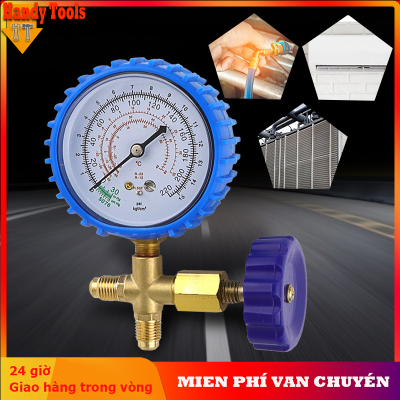 Đồng Hồ Nạp Gas Tủ Lạnh Điều Hòa Máy Lạnh CT-466 - Đồng Hồ Đo Sạc Ga Chính Xác, Dễ Sử Dụng
