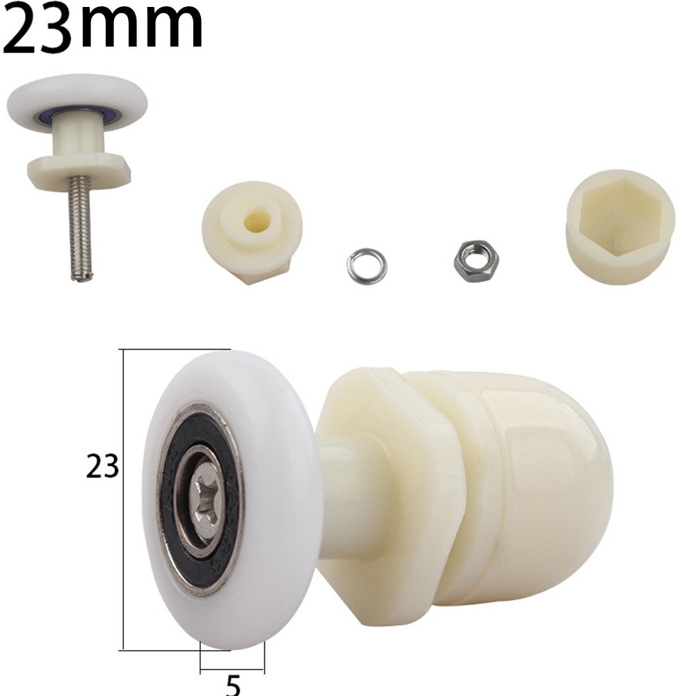 【Unirax】 cải thiện chức năng của Vòi hoa sen của bạn với bộ 4 con lăn cửa nhà tắm này 【hàng sẵn sàng】