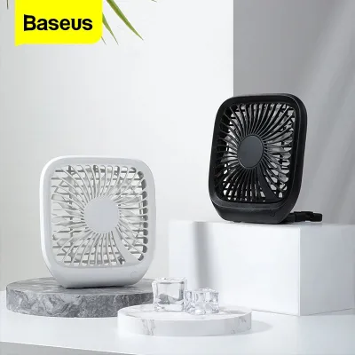 Baseus 3-Speed USB Cooling Fan Silent Auto Cooling Small Fan For Car Backseats Air Conditioner Mini USB Fan For Office Gadgets Desktop Desk