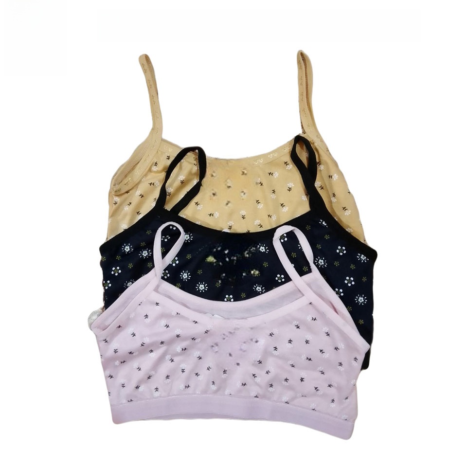 Pack of 3 | training bra for teen girls | cotton biddies | sports bra | Camisole For Girls Camisole Set Camisole For Women Camisole Shameez For Women Camisole / Shameez For Girls Age Between 8-13Years
