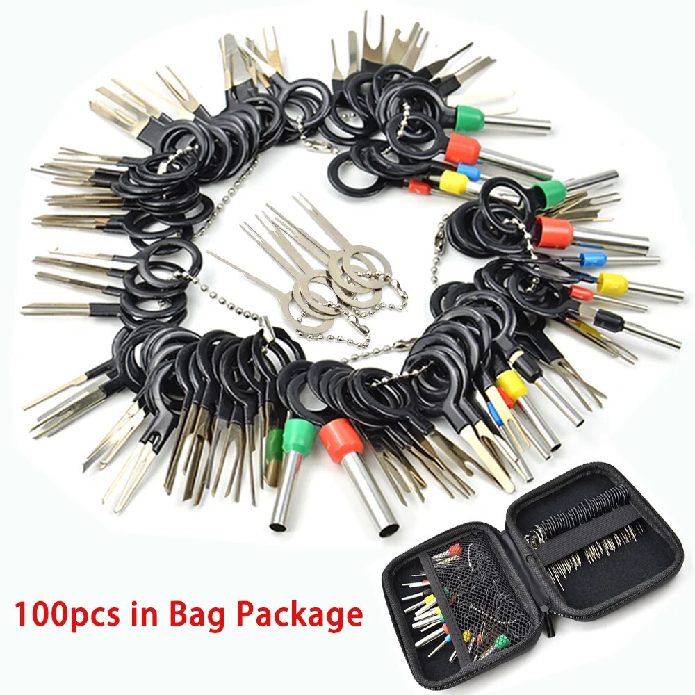 【100%-original】 Best 100pcs Puller Tool Kit Wires Pin Extractor Automotive Stylus Tooling Set Car Terminals Removal Auto Disassemblytooling