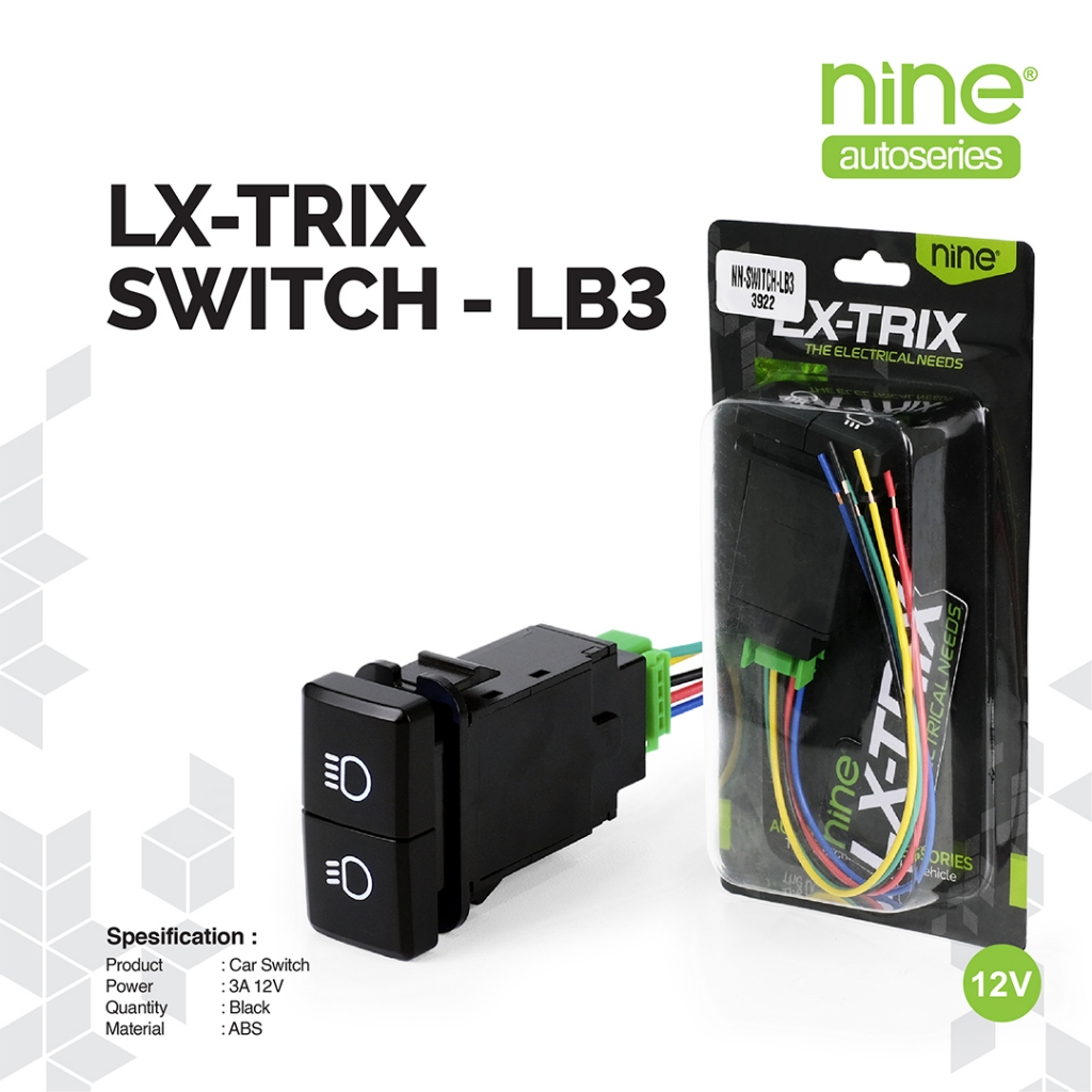 LX-TRIX Saklar Mobil 2 Mode Lampu Utama Foglamp Toyota NEW Mitshubishi LB3 - NINE AUTOSERIES Harga 84,900 rupiah*Gratis Ongkir