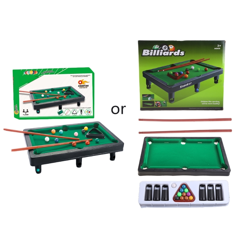 Mini Billiard Balls Complete Set Snooker Pool Plastic Family Game Kids Toys Gift