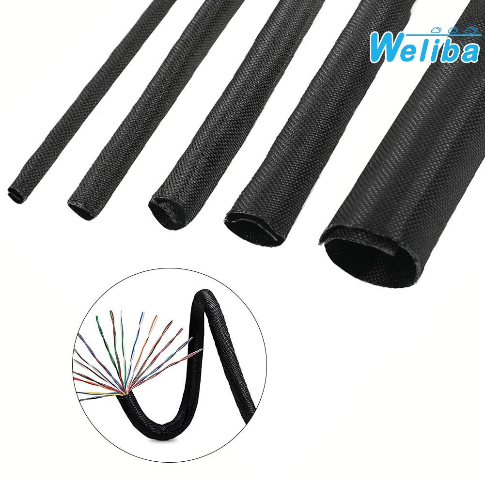 【Weliba】 5mm Braided Cable 8mm 10mm Black 100 KV High Quality Durable Practical [New Hot Sale] ราคา 35 บาท*ส่งฟรี