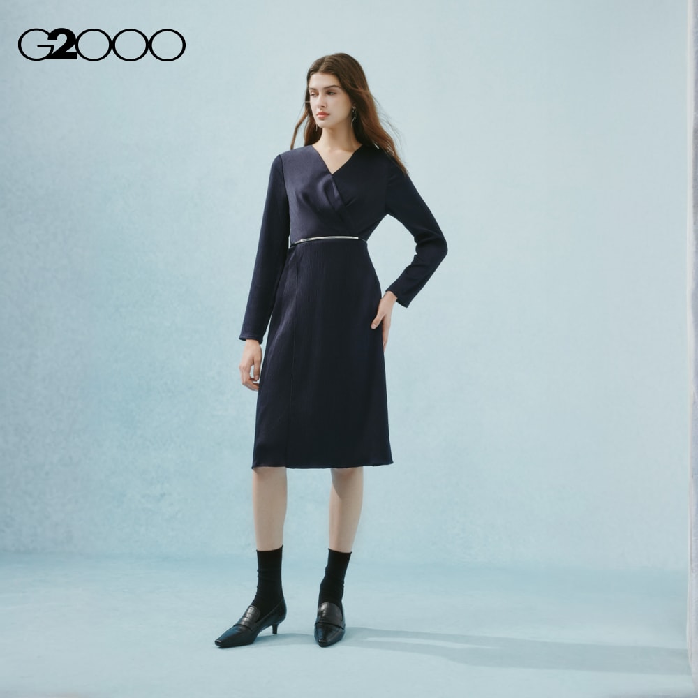 g2000 black dress Crepe Satin Slip Dress main image 0