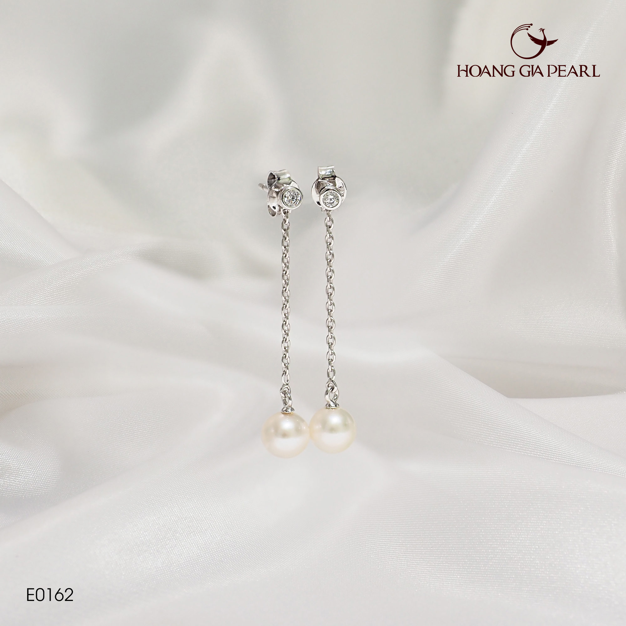 Bông tai ngọc trai Hoàng Gia Pearl E0162