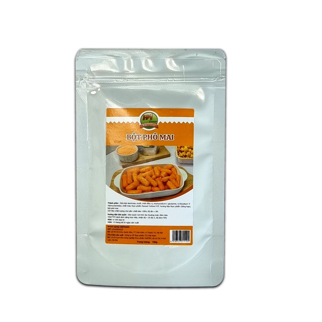 Bột phô mai lắc hmfoods nhập khẩu úc gói 100gr - thơm ngon béo ngậy