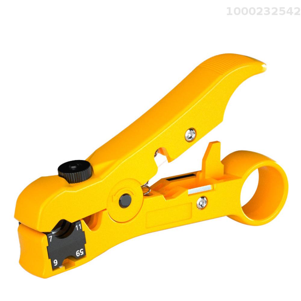 Nanwei cáp đa chức năng kìm tuốt cáp mạng dây cáp đồng trục cáp đồng trục cáp phẳng cáp điện thoại cáp TV Kìm tuốt Hướng dẫn sử dụng cắt dây cáp dụng cụ Tước