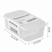 CHANWENU Nhựa Hộp đựng thực phẩm tủ lạnh Niêm phong 350ml/700ml/800ml/1600ml Sắp xếp chia tươi   Có Nắp Hộp đựng đông lạnh Để phân loại thực phẩm