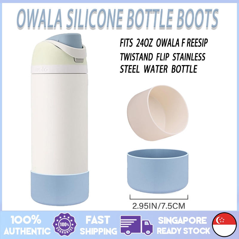 Silicone Boot Protector For Owala Kid's 16oz Flip FreeSip Bottles - Anti-Slip Sleeve Bottom Cover Fits 2.83-2.85 Inch Bottles - View #6