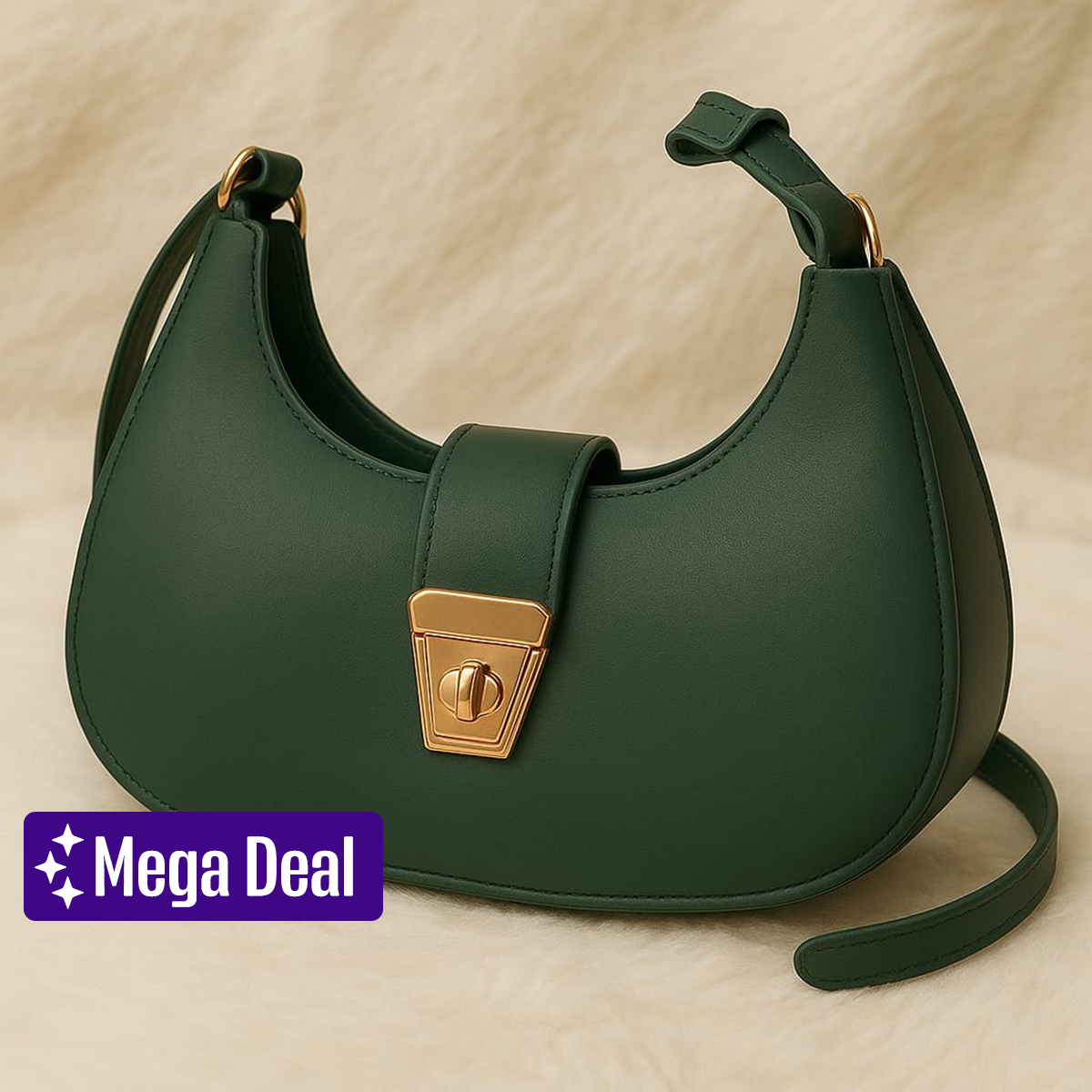 Trendy Multicolor Hobo Style Shoulder Bag for Women – Soft Leather, Casual & Stylish - Bags for Girls
