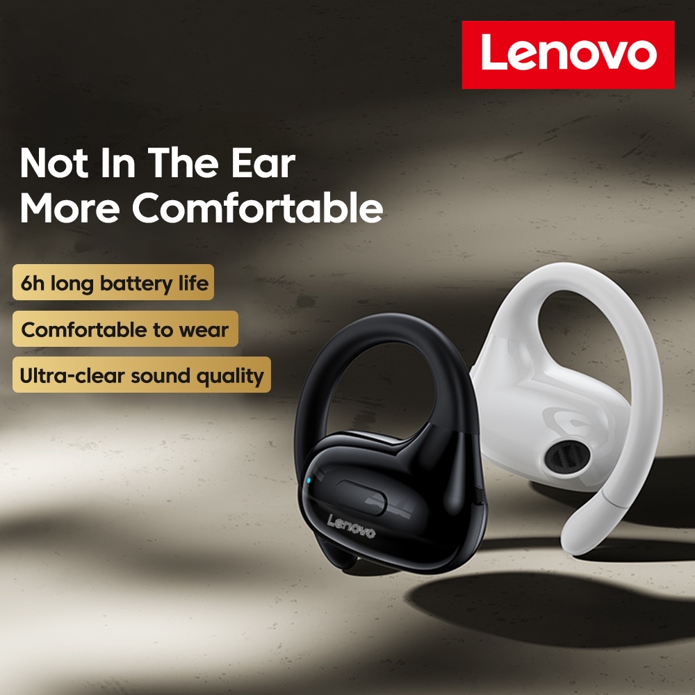 【Cod】Lenovo T18 tai nghe làm việc với tai nghe bluetooth không dây siêu Tuổi thọ pin dài không đi và