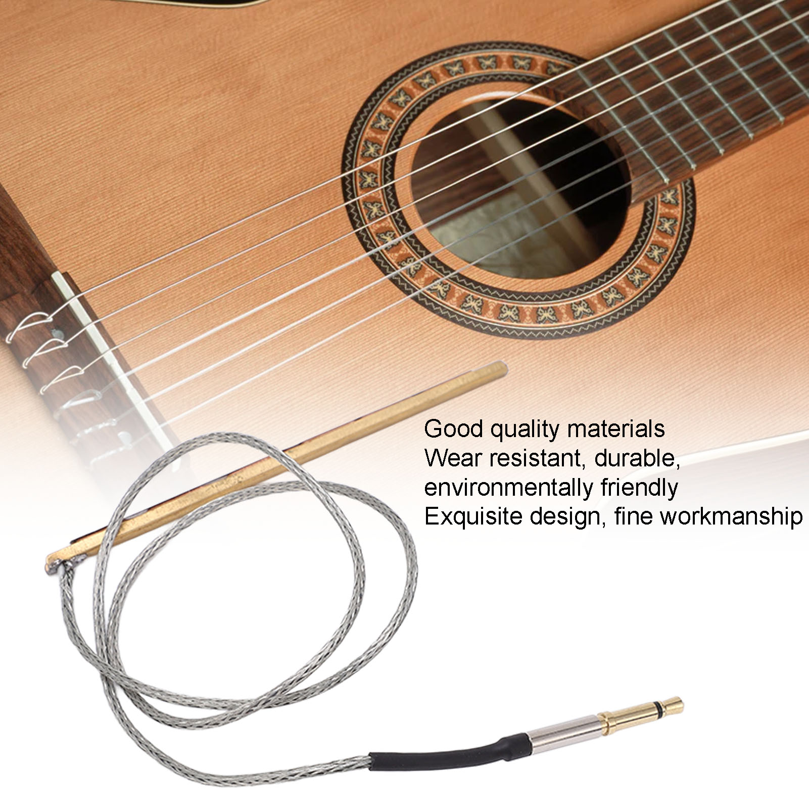 Guitar Accessories Piezo Pickup Guitar Piezo Transducer for Acoustic Guitar Bridge Folk Classic Guitars Instrument Accessories Acoustic Guitar Pickup
