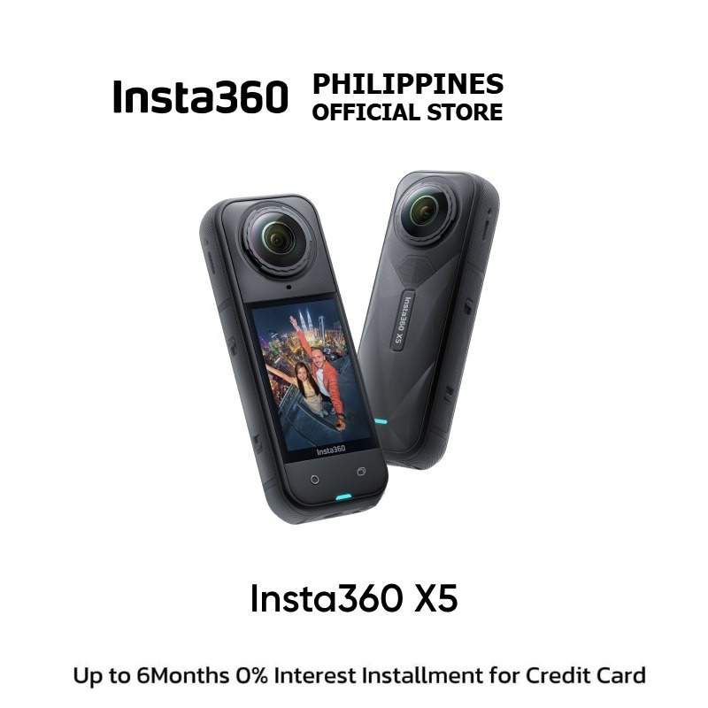 Insta360 X5 - Waterproof 8K 360° Action Camera, Leading Low Light, Invisible Selfie Stick Effect, Rugged and Replaceable Lens, 3-Hour Battery, Built-in Wind Guard, Stabilization, Triple AI Chip Design Presyo 32,990 Piso*Libreng Shipping