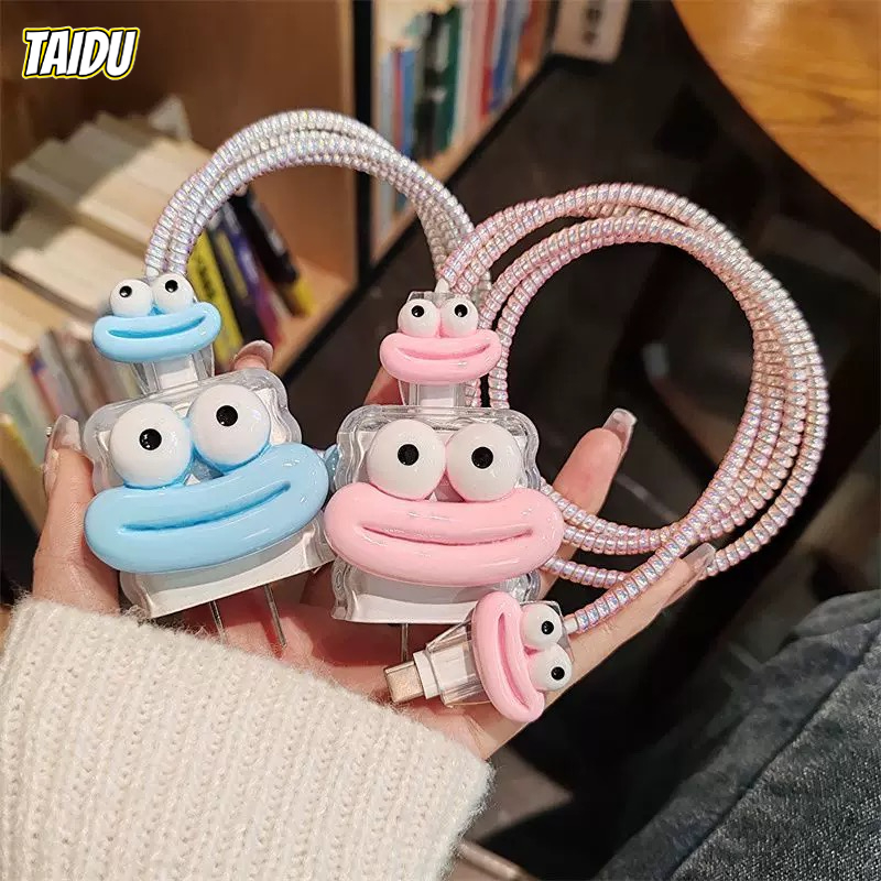 TAIDU ผู้พิทักษ์สายเคเบิลตัวการ์ตูนน่ารักสำหรับการชาร์จไฟเร็ว iP ราคา 19 บาท*ส่งฟรี