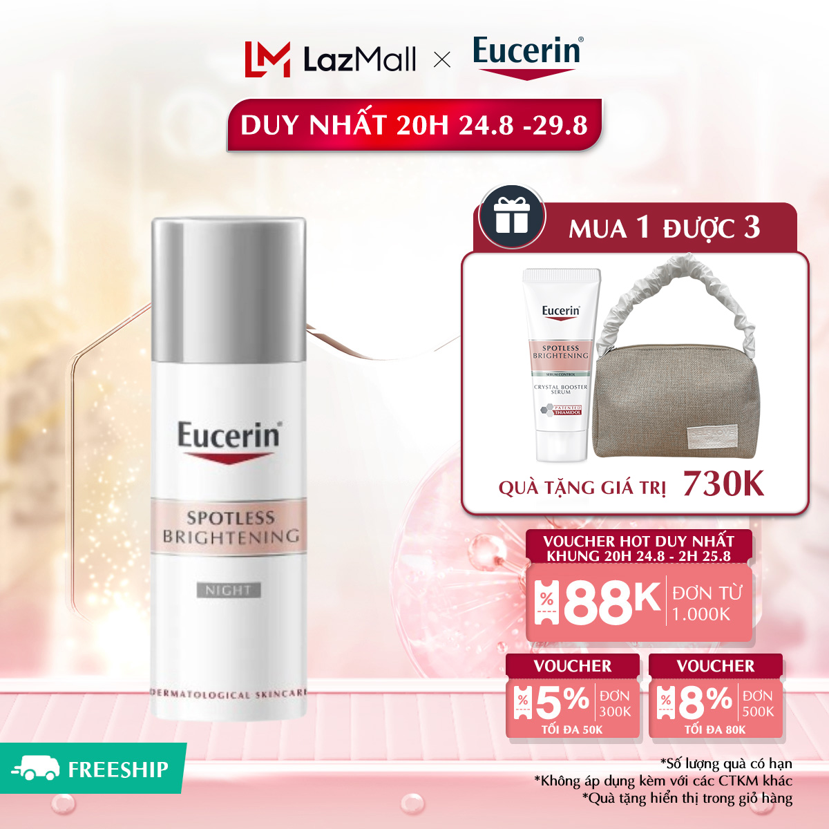 Kem Dưỡng Sáng Da Ban Đêm Eucerin Spotless Brightening Night Cream 50ml
