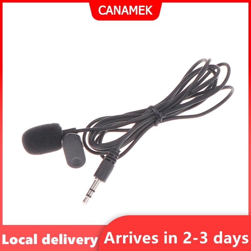 【Giao hàng nhanh】 3.5Mm Mini Studio Bài Phát Ngôn Mic Microphone Clip Cho PC Máy Tính Để Bàn Máy Tính Xách Tay 1.5M