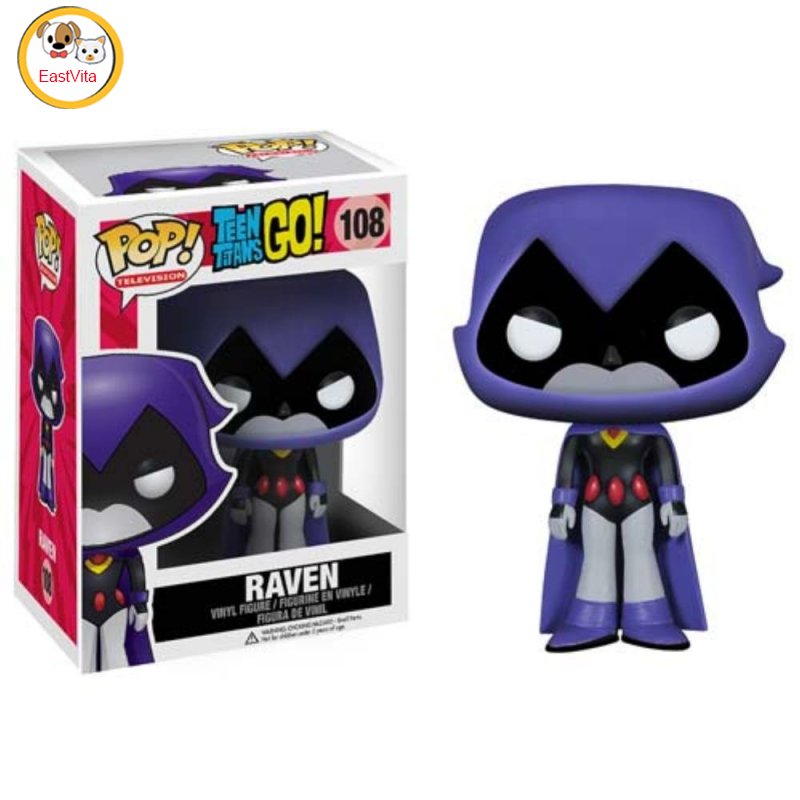 Funko Pop Teen Titans Raven Action Figure Anime Figurines Model Toys For