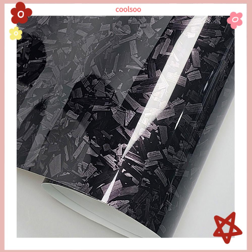 BTU6P Hiệu ứng 3D/6D Màng Vinyl sợi cacbon Sợi carbon rèn 50x30cm Miếng dán bọc giấy bạc Thời trang Độ bóng cao Miếng dán thân xe máy Dành cho ô tô xe máy tự làm