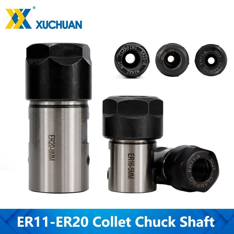1pc ER11 ER16 ER20 4mm 5mm 6mm 6.35mm 8mm 10mm 12mm 14mm 16mm Collet Chuck Shaft Lathe Tools Spindle