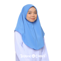 TudungSiComel Factory Defect Tudung Sekolah Zip Dua Lapis -Kain Koshibo Premium Tidak Panas & Lembut