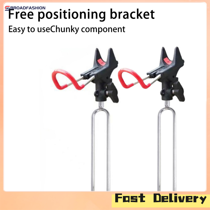 Broadfashion Fishing Rod Holders 360 Degree Adjustable Fishing Pole Stand Equipment, Fishing Pole Stand Equipment For Outdoor Freshwater Saltwater Bank Fishing, Ground, Beach ราคา 166 บาท*ส่งฟรี