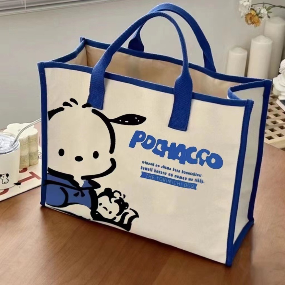 LETIGO In hình dễ thương Túi Vải Hoạt Hình Vải bố Mềm Túi vải cầm tay Cá tính Túi Tote dễ thương - 2