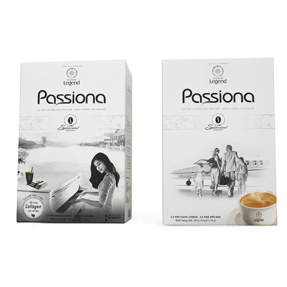  PASSONA - Cà phê Trung Nguyên Passiona hòa tan 4in1  16g gói*14   hộp 