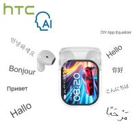 HTC NE20 หูฟังนักแปล TWS พร้อมหน้าจอ LED AI แปลเรียลไทม์ 134 ภาษา Bluetooth 6.0 HiFi สเตอริโอ ลดเสียงรบกวน  กันน้ำ IPX5 IOS/Android