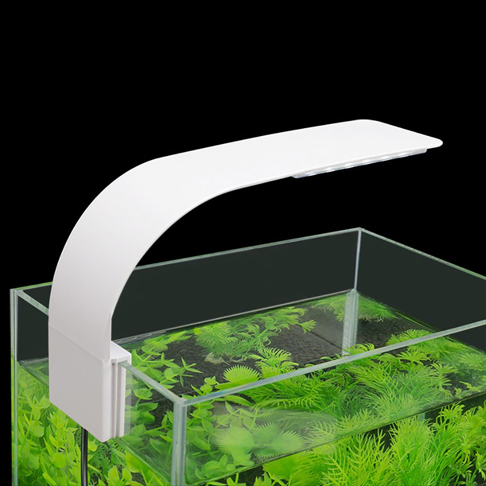 QYI6267 Cắm EU / US Tươi Clip-on Siêu mỏng Đèn Thực vật sống ở dưới nước Đèn hồ cá Đèn bể cá Cây phát triển đèn Đèn LED hồ cá