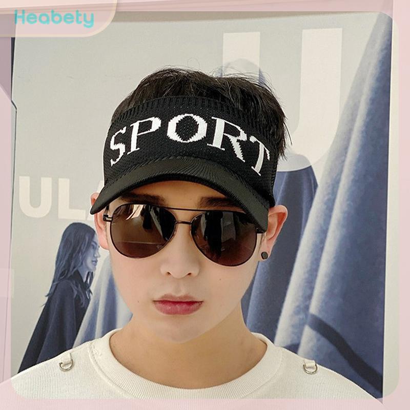 Heabety หมวกแก๊ปกีฬาชนิดเปิดปิด UV สำหรับฤดูร้อนหมวกถักกันแดดระบายอากาศได้หมวกกลางแจ้งกันแดดแฟชั่นเกาหลี ราคา 34 บาท*ส่งฟรี