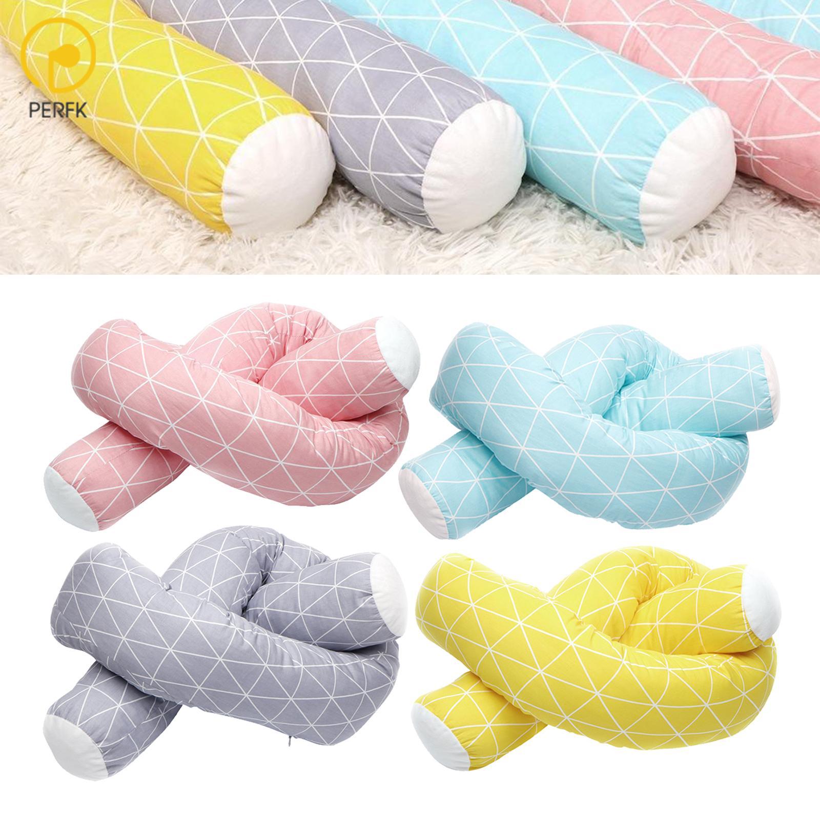 BED BUMPER BABY CRIB BEDDING COTTON LONG PILLOW CRADLE BEDSIDE FENCE PILLOWS ราคา 2,113 บาท*ส่งฟรี