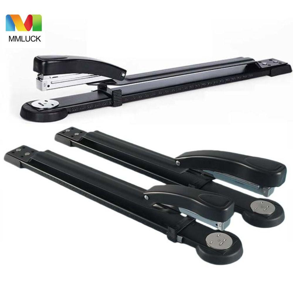 MMLUCK Cân chính xác Máy đóng ghim tầm xa Dày hơn Công suất 50 tờ Máy đóng bìa giấy Bền bỉ Dễ dàng Máy đóng ghim tay dài Văn phòng/Tạp chí