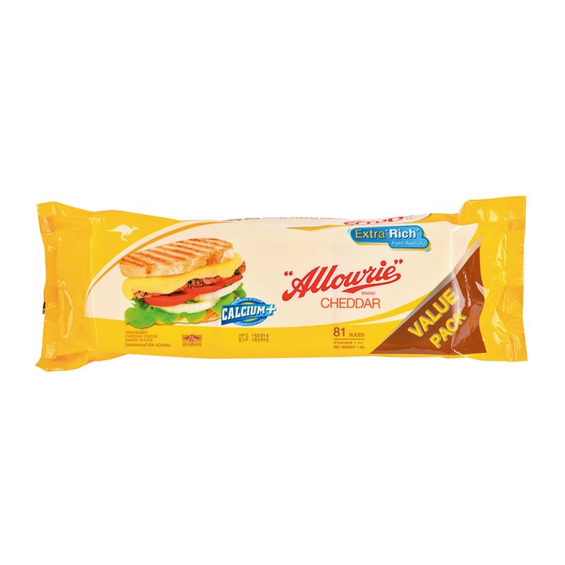 Phô mai lát Allowrie trắng 81 miếng 1kg