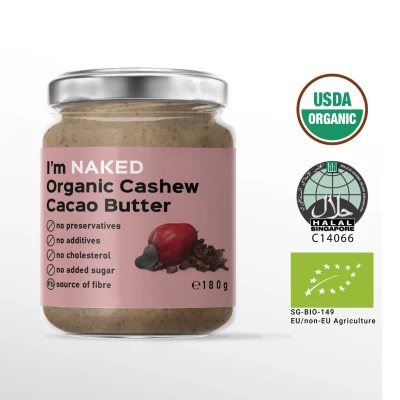 NAKED Organic Cashew Cacao Butter 180 g