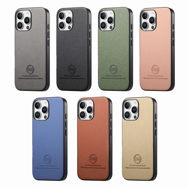 【 5AceShop 】 Twill Fabric Leather Skin Back Phone Case For iPhone 11/iPhone 11 Pro/iPhone 11 Pro Max/iPhone 12/iPhone 12 Pro/iPhone 12 Pro Max/iPhone 13/iPhone 13 Pro/iPhone 13 Pro Max/iPhone 14/iPhone 14 Pro/iPhone 14 Plus/iPhone 14 Pro Max/iPhone 15/iPh