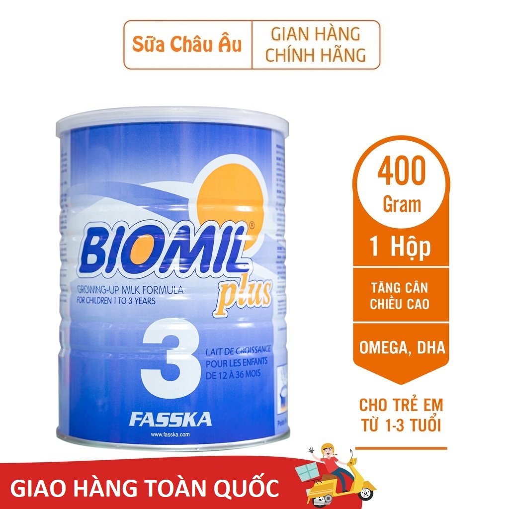 Sữa bột sinh học Biomil Plus 3 nhập khẩu Pháp 400g