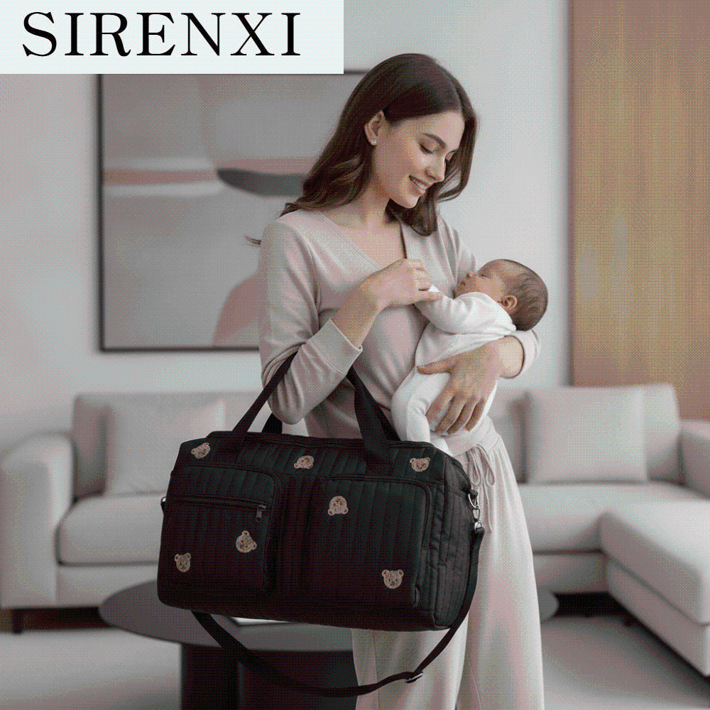 ผ้าอ้อมสำเร็จรูป แพมเพิสเด็กแรกเกิด SIRENXI STYLE HAUL กระเป๋าหลายช่อง ที่จัดเก็บผ้าอ้อม ความจุขนาดใหญ่ ผ้าฝ้ายควิลท์ กระเป๋าคุณแม่ แพ็คเก็ตสำหรับการเดินทาง น้ำหนักเบา กระเป๋าเดินทาง การเดินทางประจำวัน