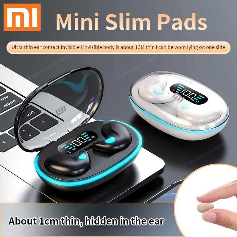 💖Miễn phí vận chuyển + COD💖IPX5 không thấm nước nhỏ vô hình bộ tai nghe thể thao/giảm tiếng ồn Màn hình LED Tai nghe/thoải mái mặc ngủ Earbuds / Xiaomi X55 bluetooth không dây 5.3 tai nghe